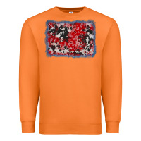 Carrot bandana cowhide denim background Premium Sweatshirt - AdoDesignShop