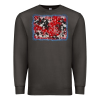 Smoke bandana cowhide denim background Premium Sweatshirt - AdoDesignShop
