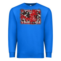 True Royal bandana cowhide denim background Premium Sweatshirt - AdoDesignShop