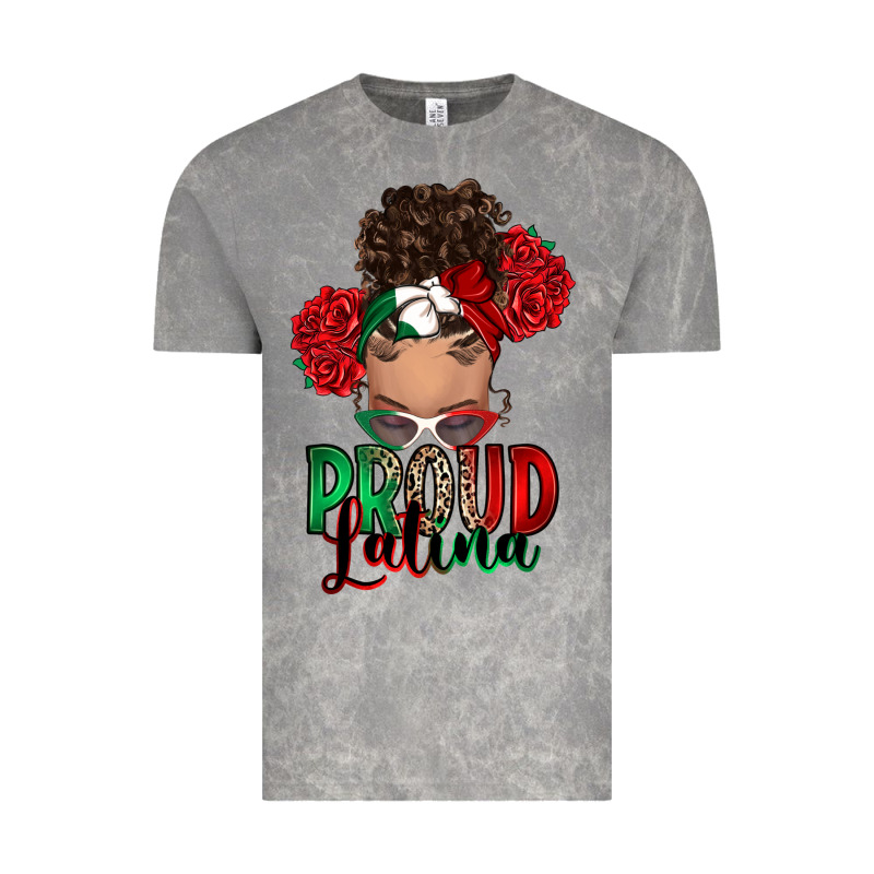 Proud Latina Messy Bun Vintage Tee by RanaPortraitStore | Teevron
