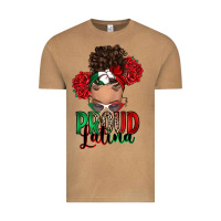 Vintage Camel Proud Latina messy bun Vintage Tee - RanaPortraitStore