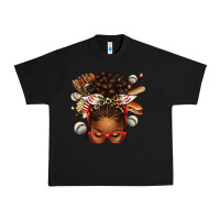 Black baseball afro messy bun Urban Heavy Tee - texasbilliewilder