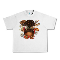 Lunar Rock baseball afro messy bun Urban Heavy Tee - texasbilliewilder