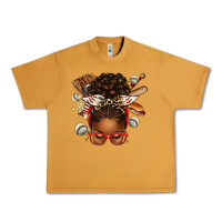 Peanut Butter baseball afro messy bun Urban Heavy Tee - texasbilliewilder