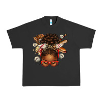 Pigment Black baseball afro messy bun Urban Heavy Tee - texasbilliewilder