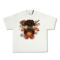 Pistachio baseball afro messy bun Urban Heavy Tee - texasbilliewilder