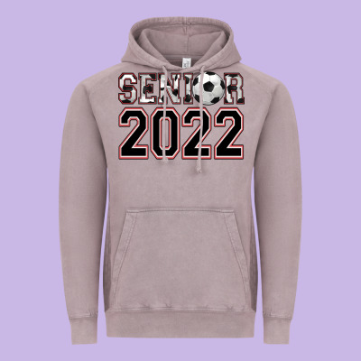 Senior Soccer Vintage Hoodie Designed By Adodesignshop