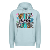 Blue Mist wife mom nurse Premium Hoodie - NancyCooperArtShop