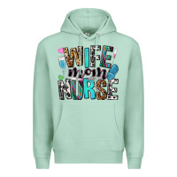 Seafoam wife mom nurse Premium Hoodie - NancyCooperArtShop