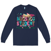 Navy nursing student Long Sleeve Tee - Zillion Design Studio