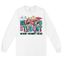 White nursing student Long Sleeve Tee - Zillion Design Studio