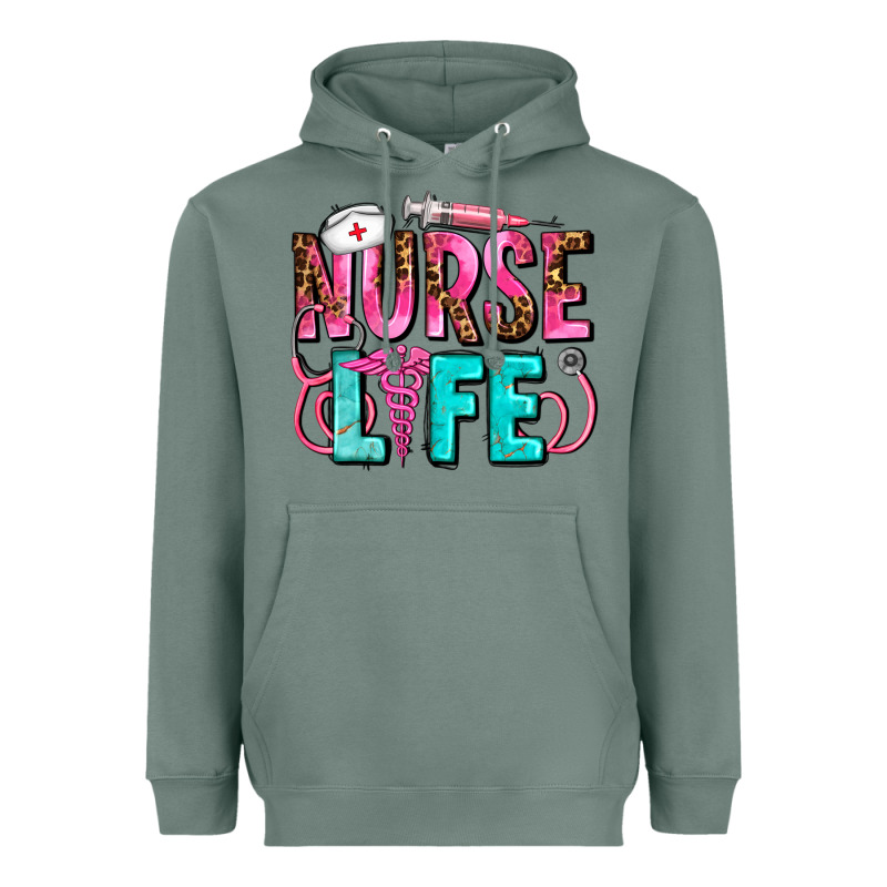 Nurse Life Heavyweight Hoodie by AdoDesignShop | Teevron