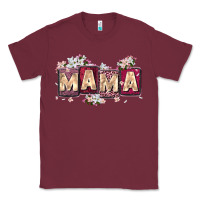 Burgundy mama with license letters Classic Tee - Zillion Design Studio