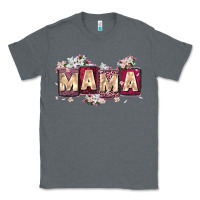 Charcoal Heather mama with license letters Classic Tee - Zillion Design Studio
