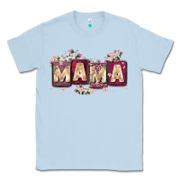 Dusty Blue mama with license letters Classic Tee - Zillion Design Studio