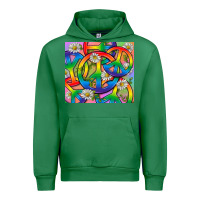 Emerald Pride LGBTQ+ Peace Tumbler Urban Hoodie - BundleAndBundleShop
