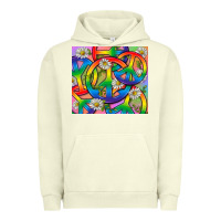 Pigment Pistachio Pride LGBTQ+ Peace Tumbler Urban Hoodie - BundleAndBundleShop