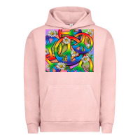 Pigment Salmon Pride LGBTQ+ Peace Tumbler Urban Hoodie - BundleAndBundleShop
