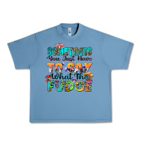 Pebble Blue sometimes you just have to say what the fudge Urban Heavy Tee - Zillion Design Studio