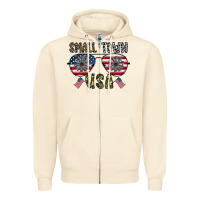 Sandshell small town usa Zipper Hoodie - CowhideDigitalArt