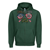 Sports Green small town usa Zipper Hoodie - CowhideDigitalArt