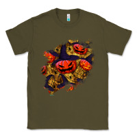 Army Green halloween pumpkin patch  2 Classic Tee - BundleAndBundleShop