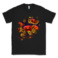 Black halloween pumpkin patch  2 Classic Tee - BundleAndBundleShop