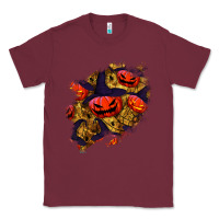 Burgundy halloween pumpkin patch  2 Classic Tee - BundleAndBundleShop