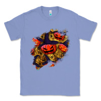 Colony Blue halloween pumpkin patch  2 Classic Tee - BundleAndBundleShop
