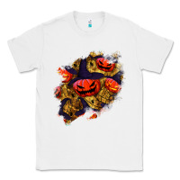 White halloween pumpkin patch  2 Classic Tee - BundleAndBundleShop