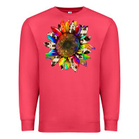 Cardinal tie dye sunflower with cowhide Premium Sweatshirt - Artiststas