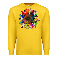 Lemon tie dye sunflower with cowhide Premium Sweatshirt - Artiststas