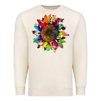 Sandshell tie dye sunflower with cowhide Premium Sweatshirt - Artiststas