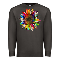 Smoke tie dye sunflower with cowhide Premium Sweatshirt - Artiststas