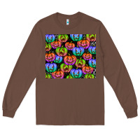 Chestnut Halloween Pumpkins Long Sleeve Tee - texasbilliewilder