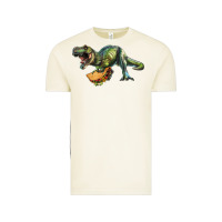 Vintage Arctic T-Rex dinosaur holding a taco Vintage Tee - RanaPortraitStore