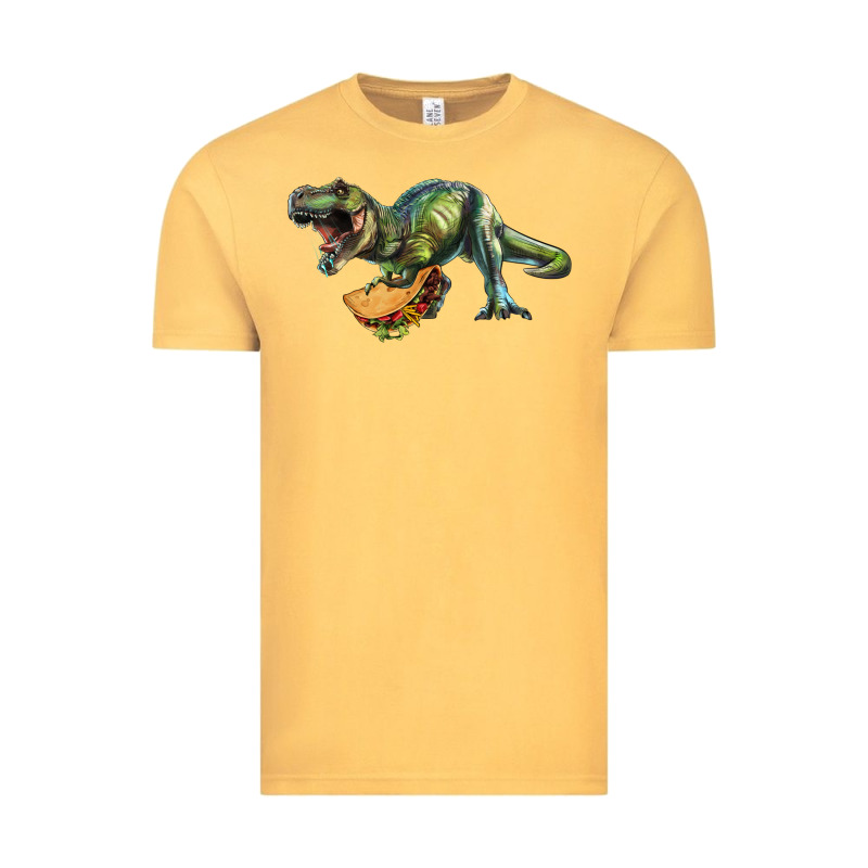 T-rex Dinosaur Holding A Taco Vintage Tee by RanaPortraitStore | Teevron