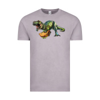 Vintage Zinc T-Rex dinosaur holding a taco Vintage Tee - RanaPortraitStore