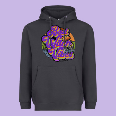 Bad Witch Vibes Heavyweight Hoodie Designed By Jahusdesignshop