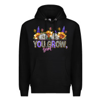 Black you grow girl Premium Hoodie - NancyCooperArtShop