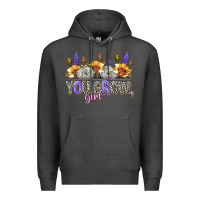 Charcoal Heather you grow girl Premium Hoodie - NancyCooperArtShop