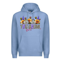 Colony Blue you grow girl Premium Hoodie - NancyCooperArtShop