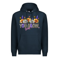 Navy you grow girl Premium Hoodie - NancyCooperArtShop