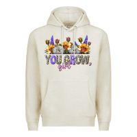 Oatmeal Heather you grow girl Premium Hoodie - NancyCooperArtShop