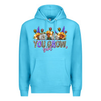 Ocean Blue you grow girl Premium Hoodie - NancyCooperArtShop