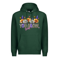 Sports Green you grow girl Premium Hoodie - NancyCooperArtShop