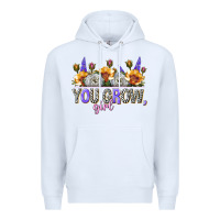 White you grow girl Premium Hoodie - NancyCooperArtShop