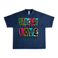 Navy sarcasm is my love language Urban Heavy Tee - Zillion Design Studio