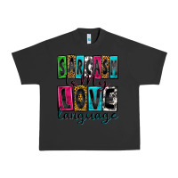 Pigment Black sarcasm is my love language Urban Heavy Tee - Zillion Design Studio