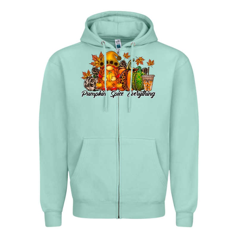 Pumpkin Spice Everything Zipper Hoodie by RacoonDesign | Teevron